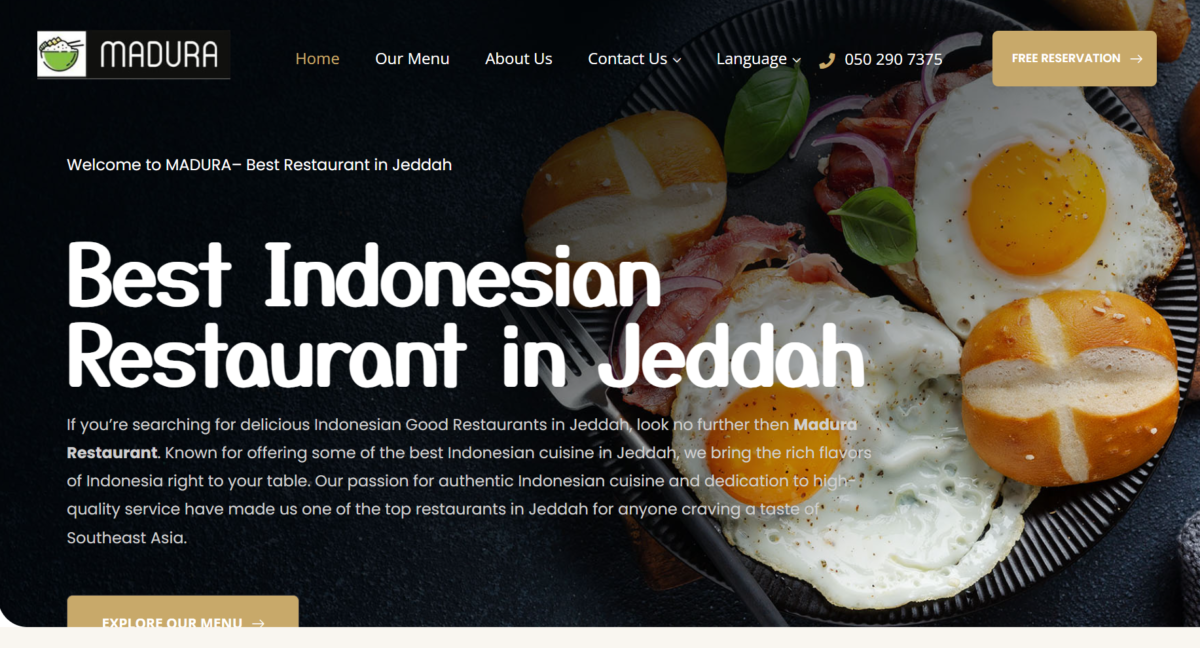 Madura Restaurant Portfolios